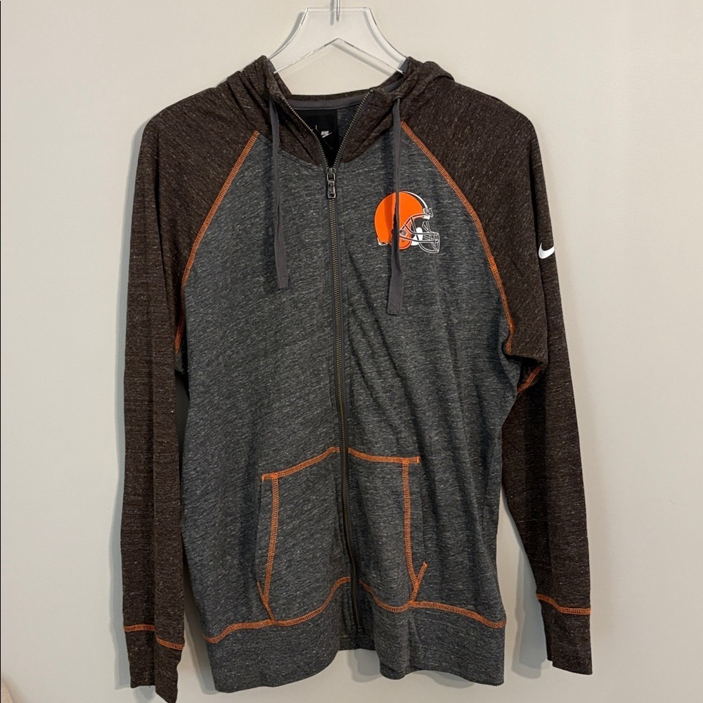 Nike Cleveland Browns Zip-Up Hoodie Size XL